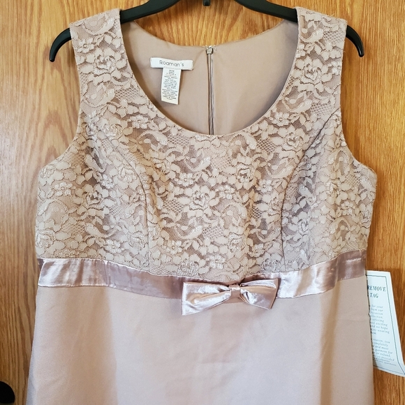 Roamans lace dress with matching lace cover jacket size 16 - Picture 4 of 15